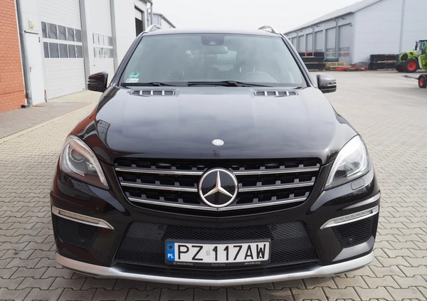 Mercedes-Benz ML cena 145000 przebieg: 218495, rok produkcji 2012 z Stęszew małe 154